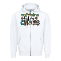 White western caffeine before chaos Zipper Hoodie - BarkalooDesign