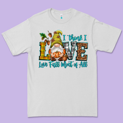 I Think I Love Fall Most Of All Premium Tee Designed By Nancycooperartshop