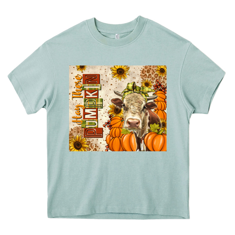 Fall Hay There Pumpkin Heavy Core Tee by texasbilliewilder | Teevron