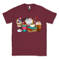 Burgundy Teacher Coffee Cups Classic Tee - Artiststas