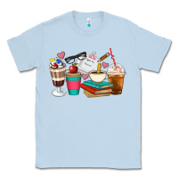Dusty Blue Teacher Coffee Cups Classic Tee - Artiststas