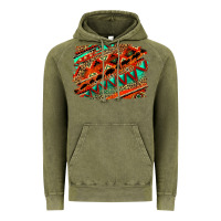 Vintage Olive western aztec background pattern Vintage Hoodie - OliviaCreatesArt