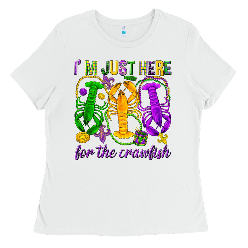 I'm Just Here For The Crawfish Ladies Tee by HowdyJamesFarm | Teevron