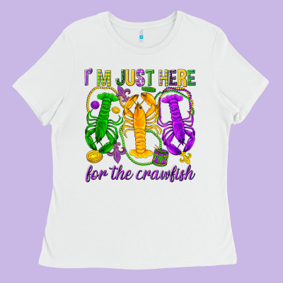 I'm Just Here For The Crawfish Ladies Tee Designed By Howdyjamesfarm