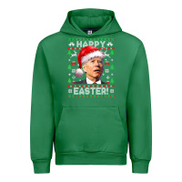 Emerald Santa Joe Biden Happy Easter Ugly Christmas Urban Hoodie - maiPhamDesign