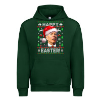 Forest Green Santa Joe Biden Happy Easter Ugly Christmas Urban Hoodie - maiPhamDesign