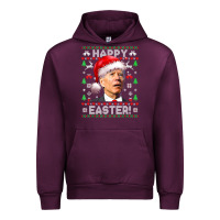 Mauve Wine Santa Joe Biden Happy Easter Ugly Christmas Urban Hoodie - maiPhamDesign