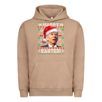 Pigment Burro Santa Joe Biden Happy Easter Ugly Christmas Urban Hoodie - maiPhamDesign