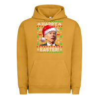 Pigment Peanut Butter Santa Joe Biden Happy Easter Ugly Christmas Urban Hoodie - maiPhamDesign