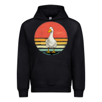 Black Retro Vintage Duck Urban Hoodie - maiPhamDesign