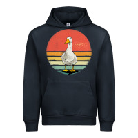 Navy Retro Vintage Duck Urban Hoodie - maiPhamDesign