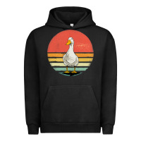 Pigment Black Retro Vintage Duck Urban Hoodie - maiPhamDesign