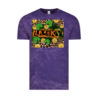 Cloud Purple St. Patricks Day lucky Vintage Tee - CowGirlArtShop