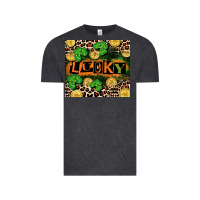 Vintage Black St. Patricks Day lucky Vintage Tee - CowGirlArtShop