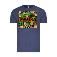 Vintage Denim St. Patricks Day lucky Vintage Tee - CowGirlArtShop