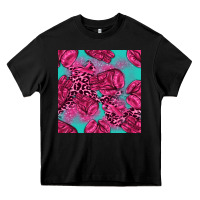 Black breast cancer seamless pattern Heavy Core Tee - texasbilliewilder