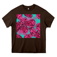 Chocolate Brown breast cancer seamless pattern Heavy Core Tee - texasbilliewilder