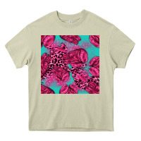 Mossy breast cancer seamless pattern Heavy Core Tee - texasbilliewilder