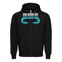 Black nail brush Zipper Hoodie - BarkalooDesign