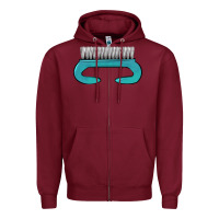 Burgundy nail brush Zipper Hoodie - BarkalooDesign