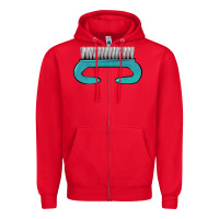 Red nail brush Zipper Hoodie - BarkalooDesign