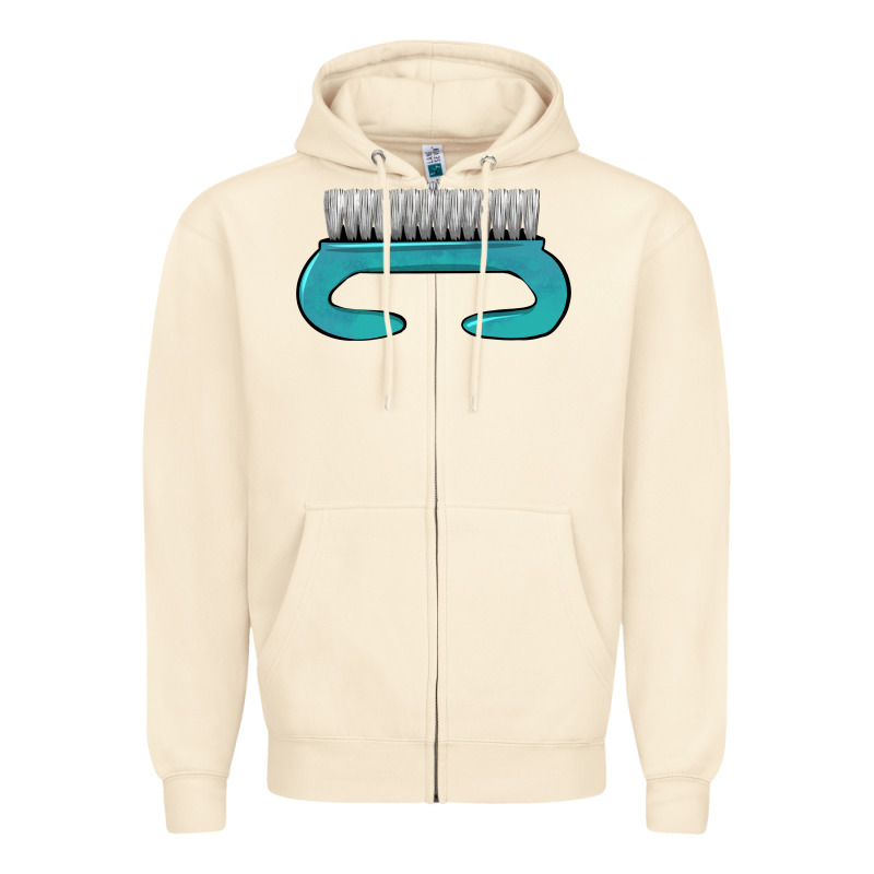 Nail Brush Zipper Hoodie by BarkalooDesign | Teevron