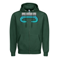 Sports Green nail brush Zipper Hoodie - BarkalooDesign