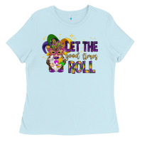 Baby Blue Let the good times roll with gnome Ladies Tee - HowdyJamesFarm