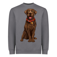 Storm chocolate lab labrador retriever Heavyweight Sweatshirt - Artiststas