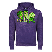 Cloud Purple St. Patrick's Lucky hearts Vintage Hoodie - OliviaCreatesArt