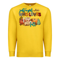 Lemon just a girl who loves fall Premium Sweatshirt - AdoDesignShop