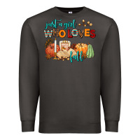 Smoke just a girl who loves fall Premium Sweatshirt - AdoDesignShop