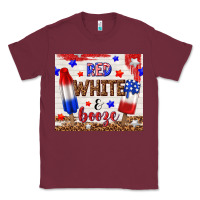 Burgundy red white and booze Classic Tee - TumblerDesignByShophia
