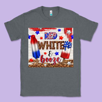 Red White And Booze Classic Tee Designed By Tumblerdesignbyshophia