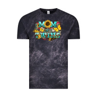 Cloud Black Mom of twins sunflower mothers day Vintage Tee - HowdyJamesFarm