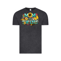 Vintage Black Mom of twins sunflower mothers day Vintage Tee - HowdyJamesFarm