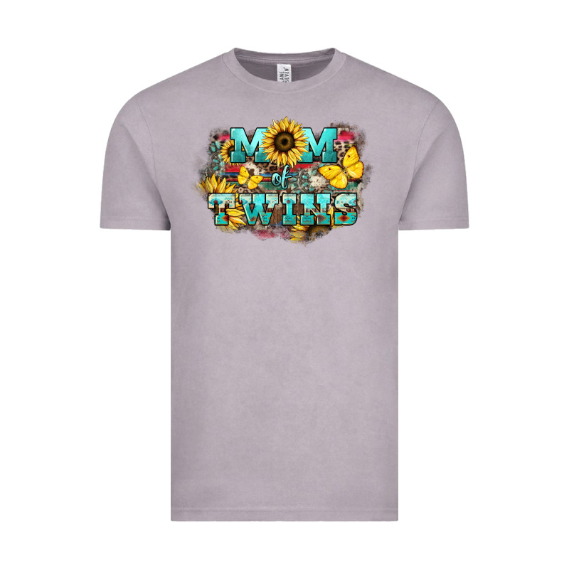 Mom Of Twins Sunflower Mothers Day Vintage Tee by HowdyJamesFarm | Teevron