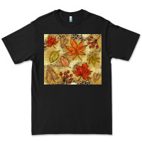 Black Fall leaves Premium Tee - NancyCooperArtShop