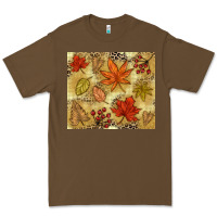 Cacao Fall leaves Premium Tee - NancyCooperArtShop