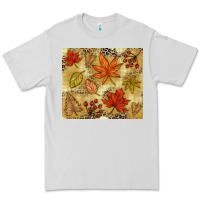 Dove Grey Fall leaves Premium Tee - NancyCooperArtShop