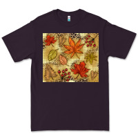 Plum Fall leaves Premium Tee - NancyCooperArtShop
