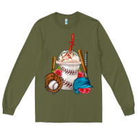 Army Green Baseball Frappe Coffee Long Sleeve Tee - FaDigitalArtStudio