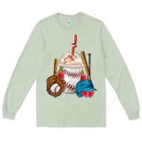 Matcha Baseball Frappe Coffee Long Sleeve Tee - FaDigitalArtStudio
