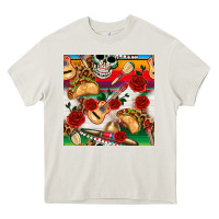 Cream mexican  seamless pattern Heavy Core Tee - texasbilliewilder