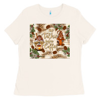 Bone no talkie before coffee with gnomies Ladies Tee - TumblerDesignByShophia