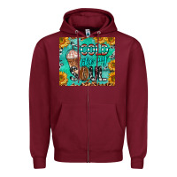 Burgundy cold like my soul Zipper Hoodie - BarkalooDesign