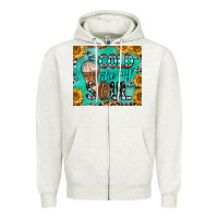 Oatmeal Heather cold like my soul Zipper Hoodie - BarkalooDesign