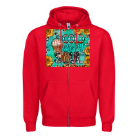 Red cold like my soul Zipper Hoodie - BarkalooDesign