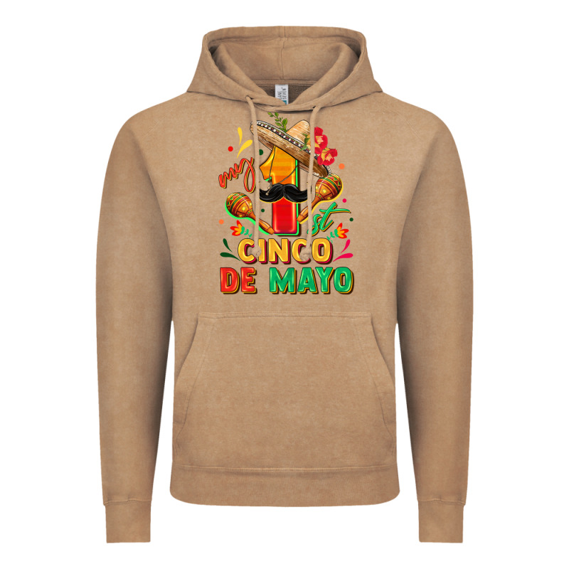 My First Cinco De Mayo Vintage Hoodie by FaDigitalArtStudio | Teevron