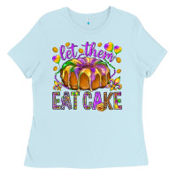 Baby Blue Let them eat cake Ladies Tee - HowdyJamesFarm